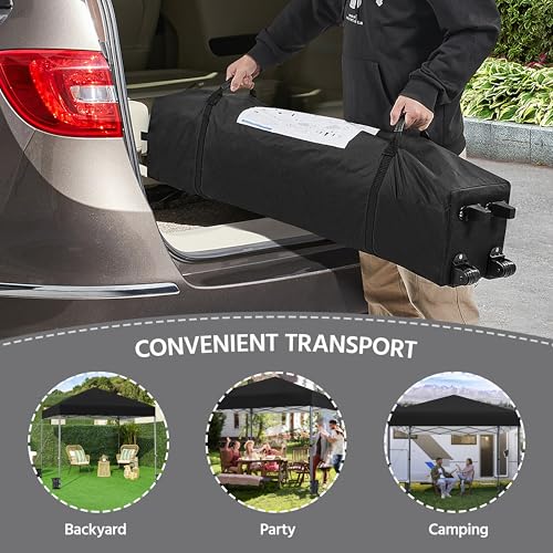 10x10 Pop Up Canopy Tent with Wheeled Bag E295