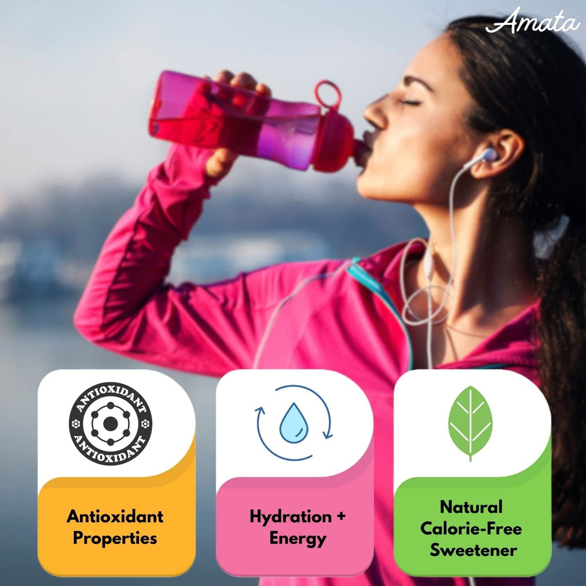 Liquid Hydration Sweetened with Organic Monk Fruit & Stevia, Zero Calories, Low Carb, No Sugar, Vegan, Classic Variety (80 Servings, Pack of 4) Y395842