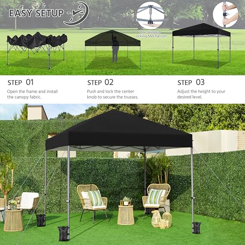 10x10 Pop Up Canopy Tent with Wheeled Bag E295