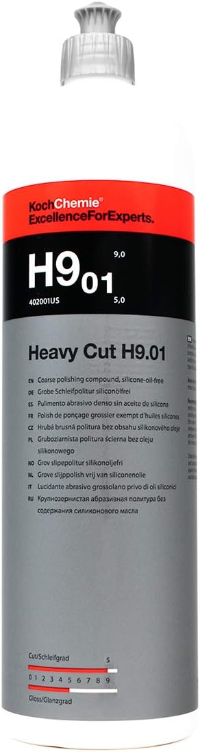 Heavy Cut Coarse Polishing Compound, Silicone-Oil-Free, 1 Liter, Pack of 2 J72613