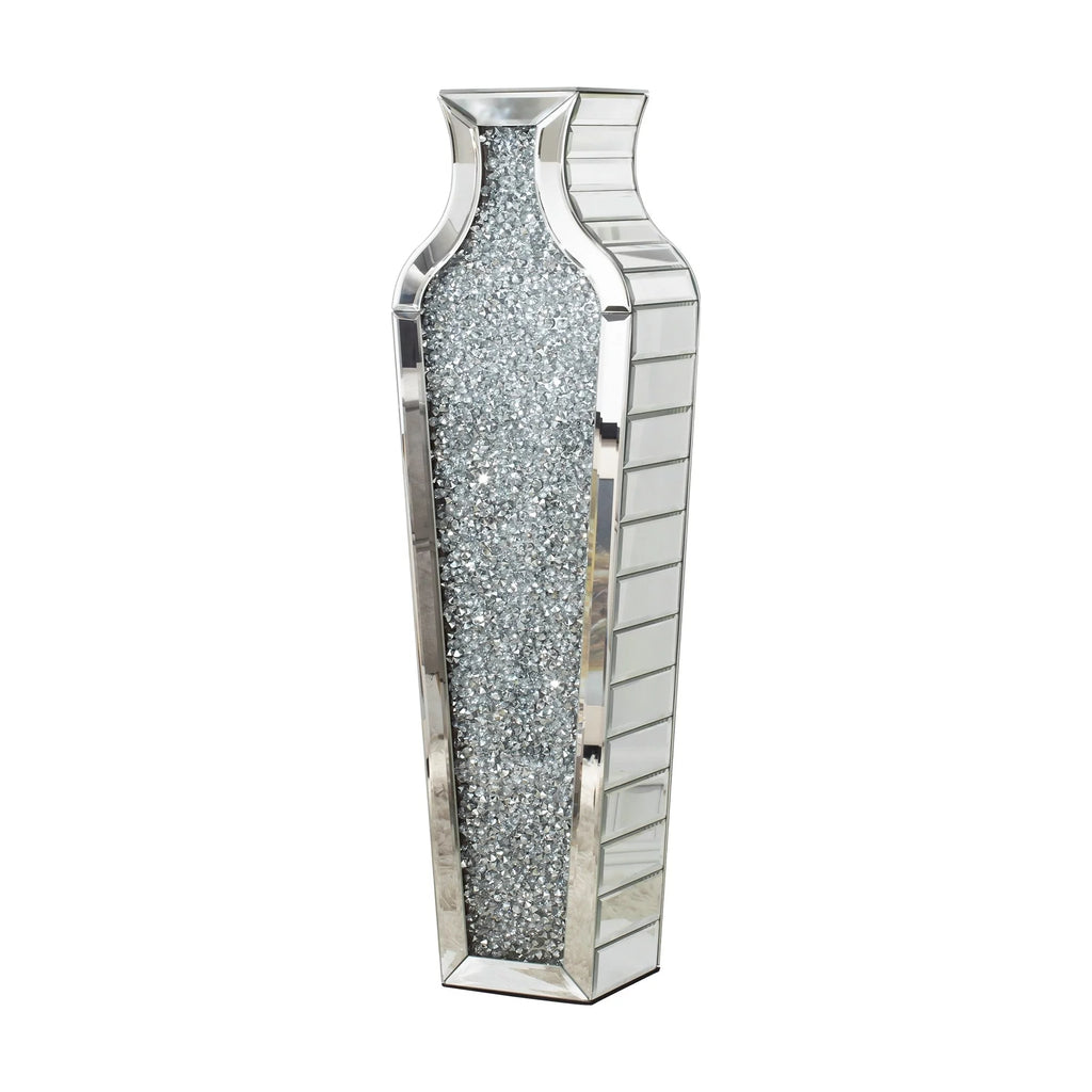 Tall Crushed Diamond Floor Vase I467
