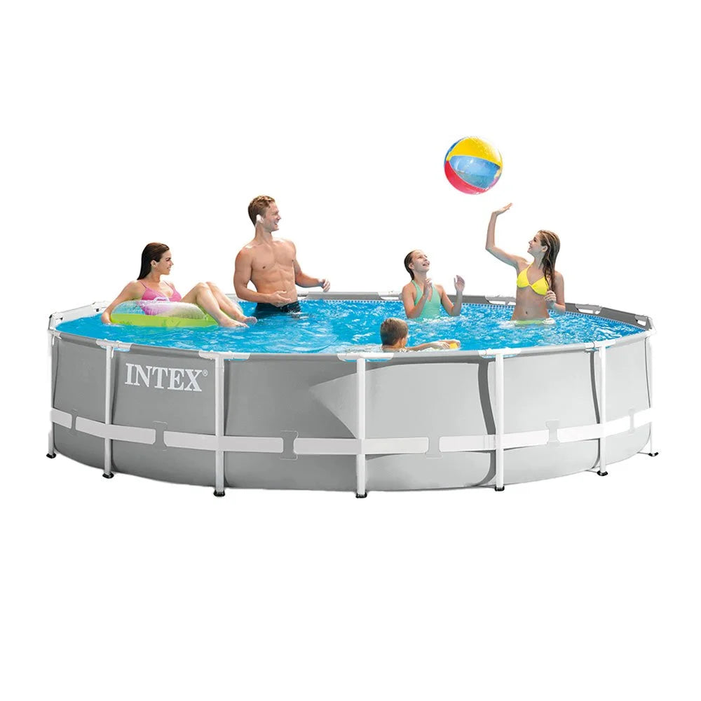 15 Foot x 42 Inch Prism Frame Above Ground Swimming Pool Set with Filter Z6487