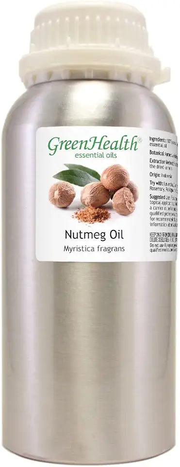 16 fl oz Pure Nutmeg Essential Oil Aluminum Bottle I319