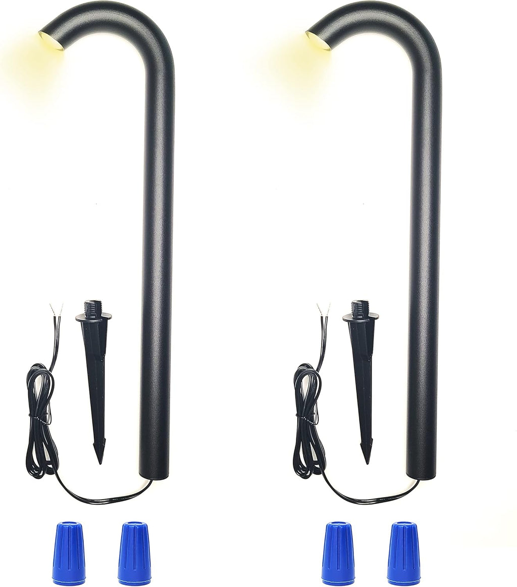 4 Pack Brown Aluminum Bollard Pathway Lights S809