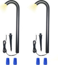 4 Pack Brown Aluminum Bollard Pathway Lights S809