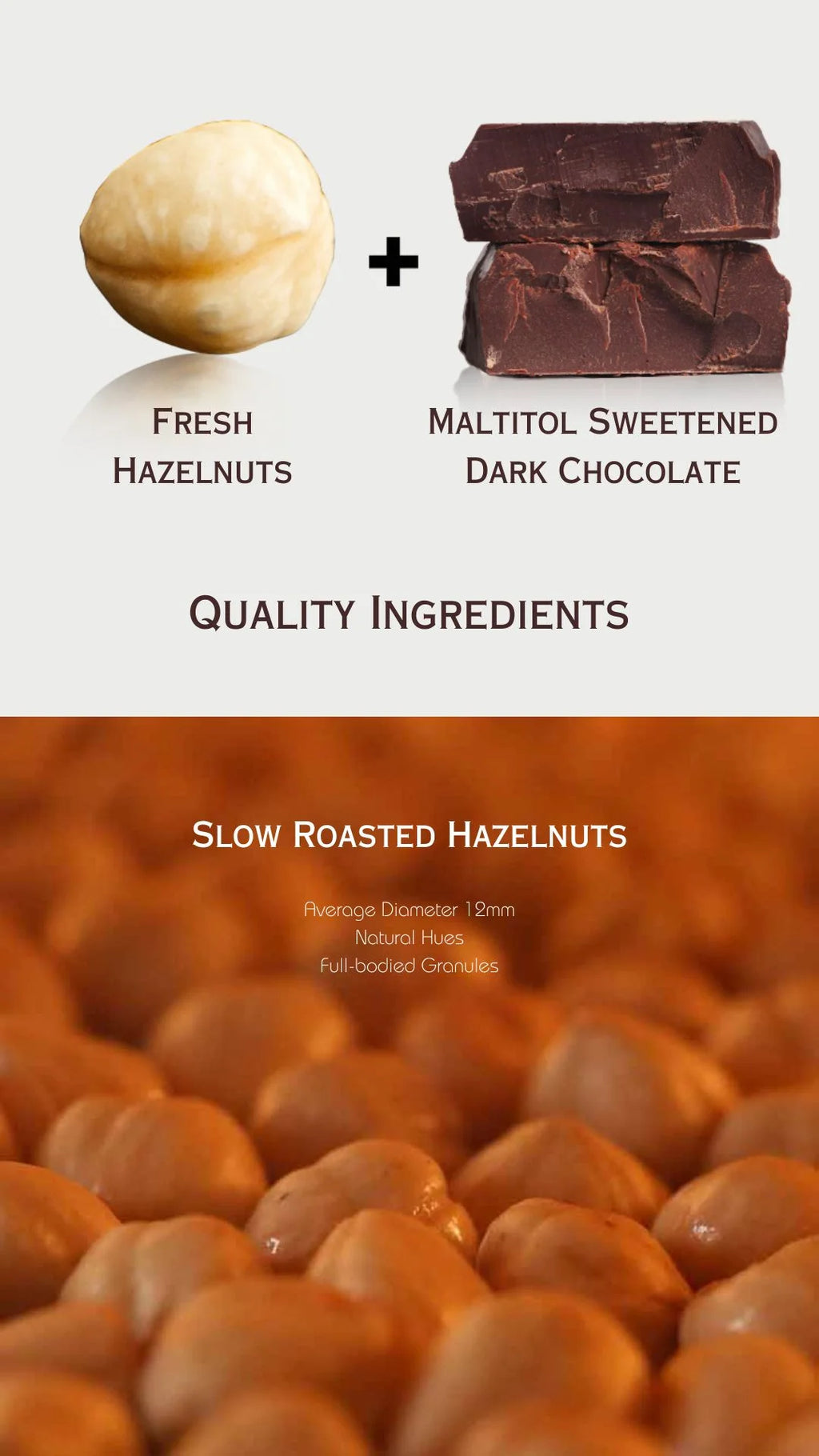 Maltitol Sweetened Hazelnut Chocolate Bars, 6 Ct L417258