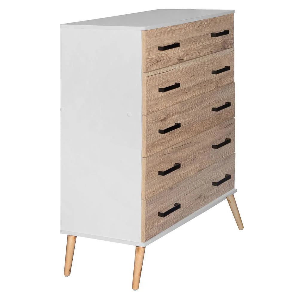 White Oak 5 Drawer Chest K206786