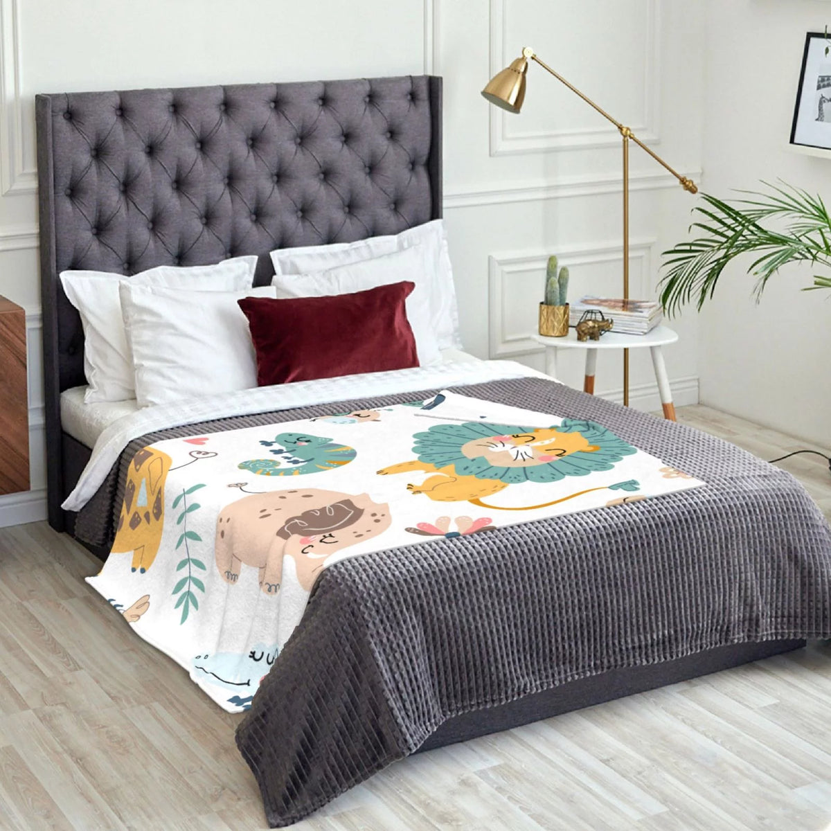 Flannel Warm Throw Blanket 50 x 70 inches J119