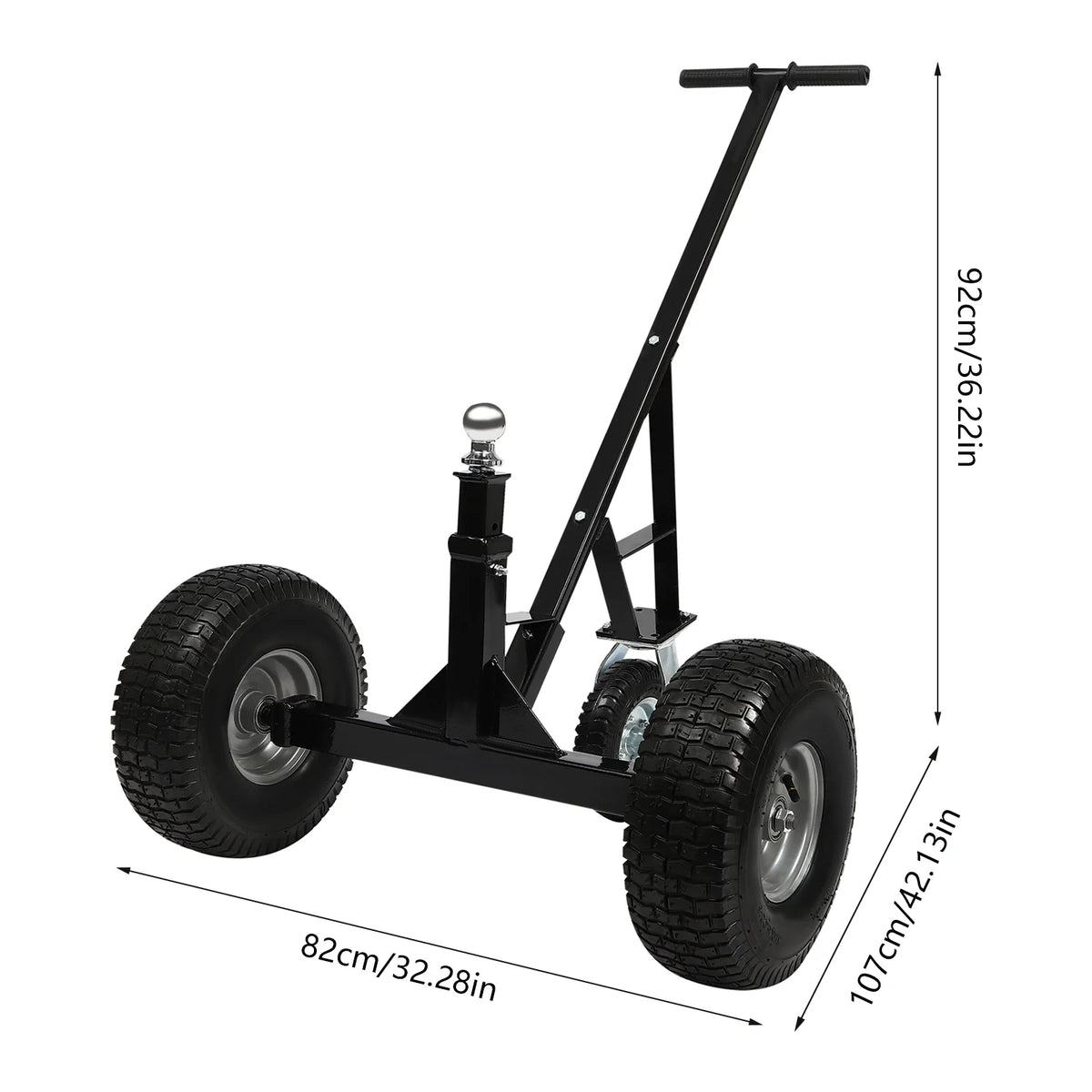 Adjustable Trailer Mover Dolly with Wheels, 800LBS, 3 Wheels D990604