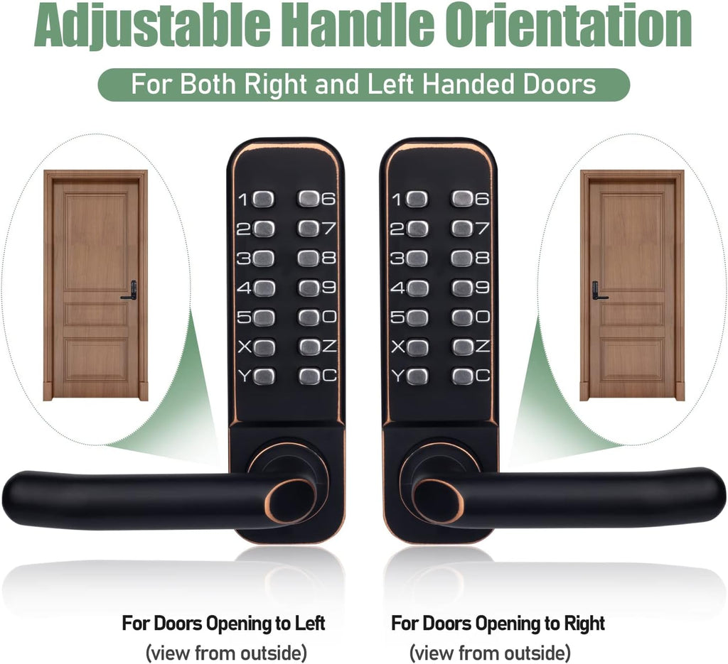 Keyless Entry Door Lock with Keypad Door Knob and Lever Handle Y750887