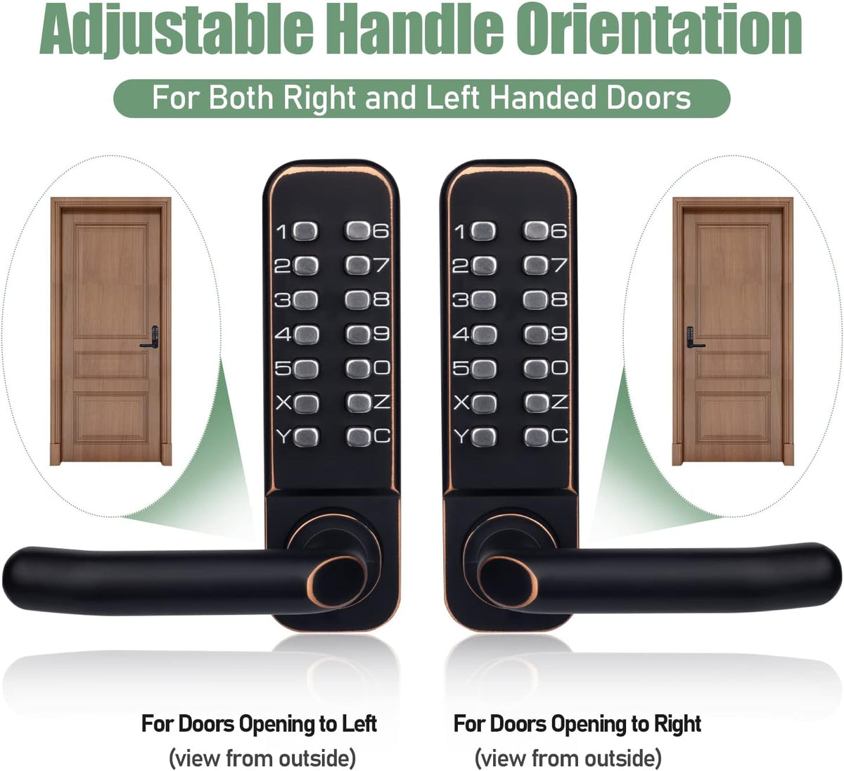 Keyless Entry Door Lock with Keypad Door Knob and Lever Handle Y750887