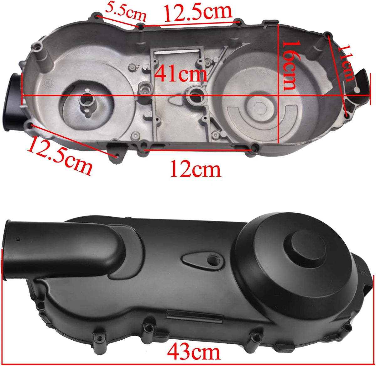 Transmission Cover Assembly for GY6 125CC-150CC Engine Scooter ATV Moped Pack of 2 T7124