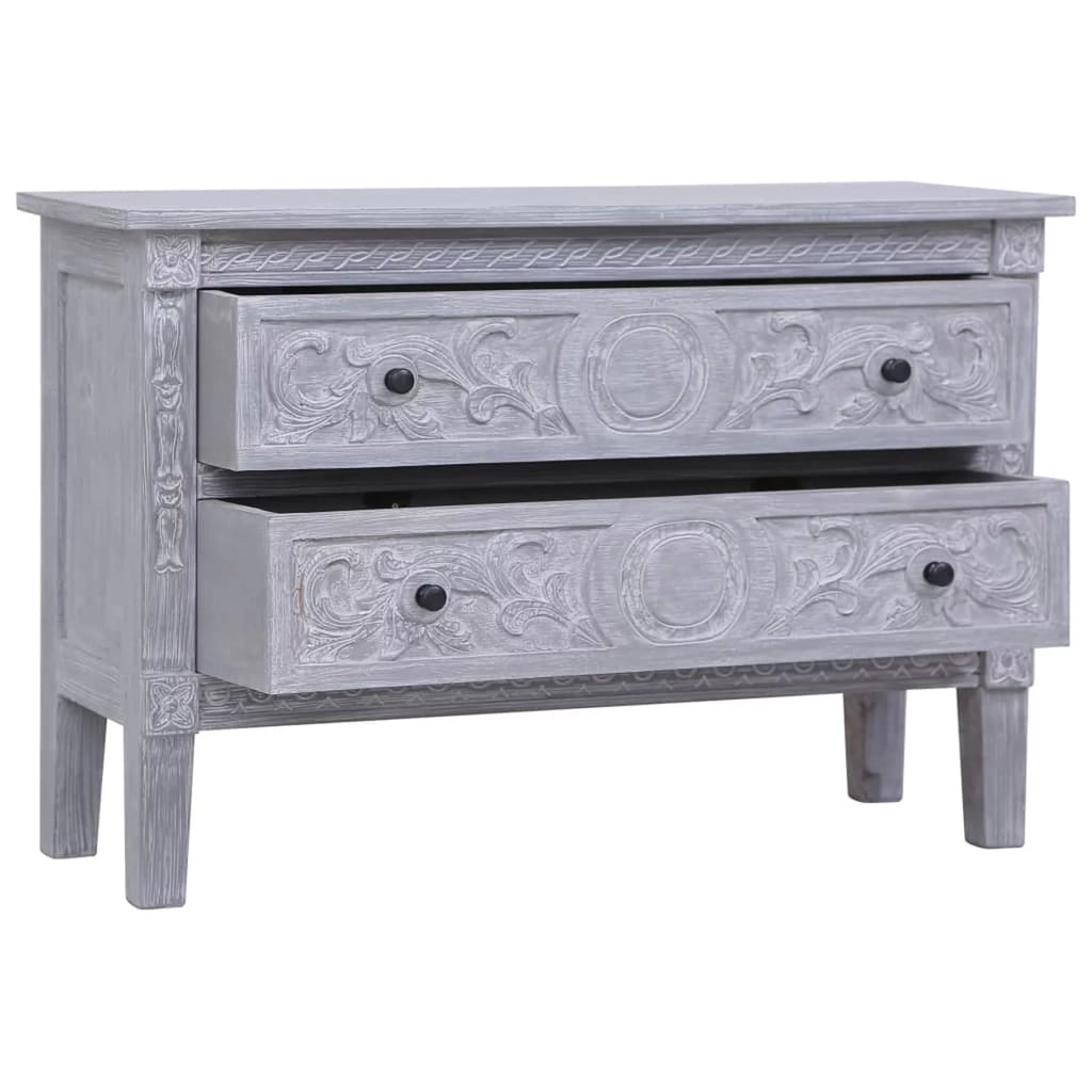 Solid Mahogany Wood Sideboard with 2 Drawers T407