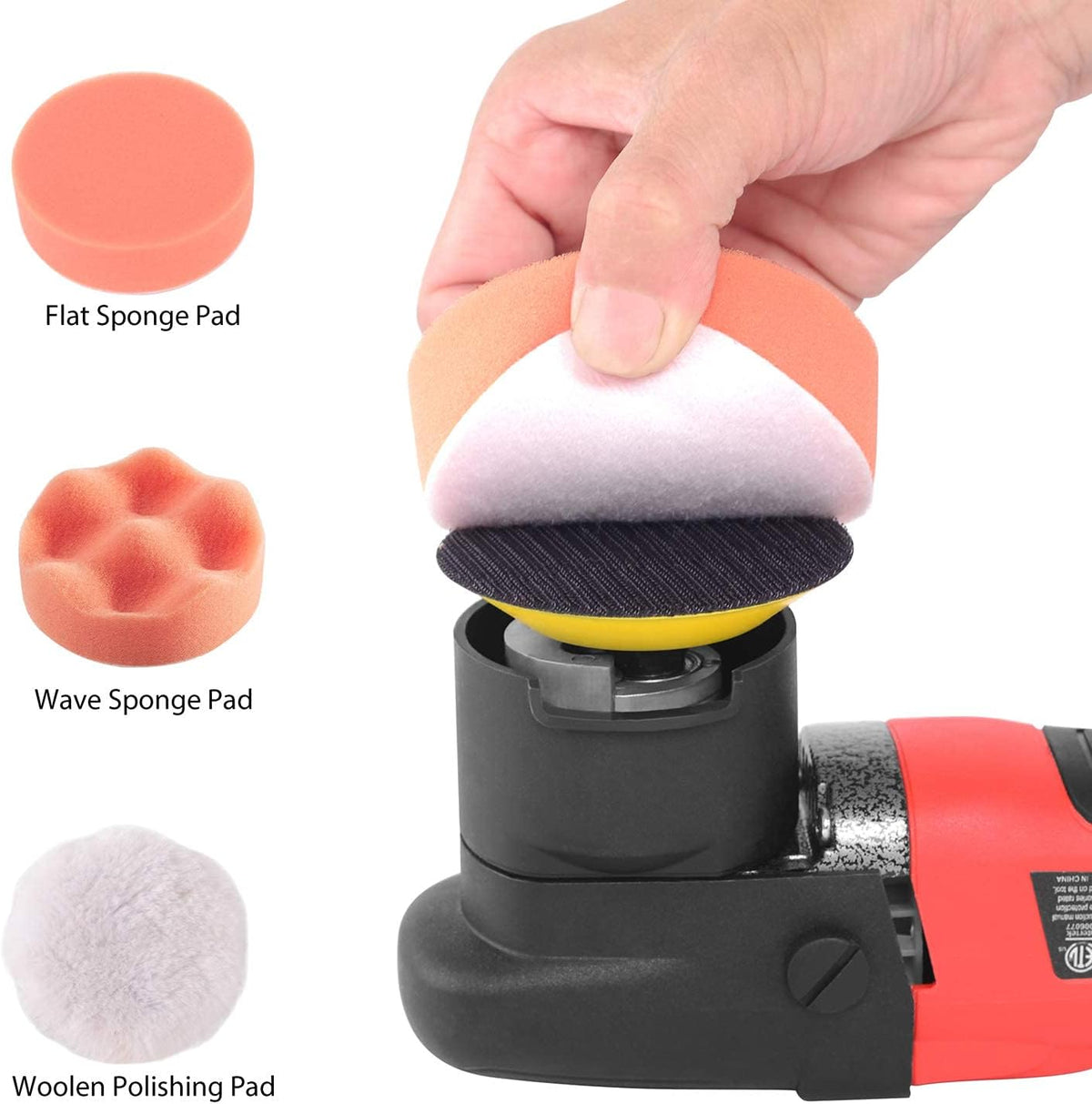 6-Inch Dual Action Random Orbital Polisher with Two Detachable Handles V738