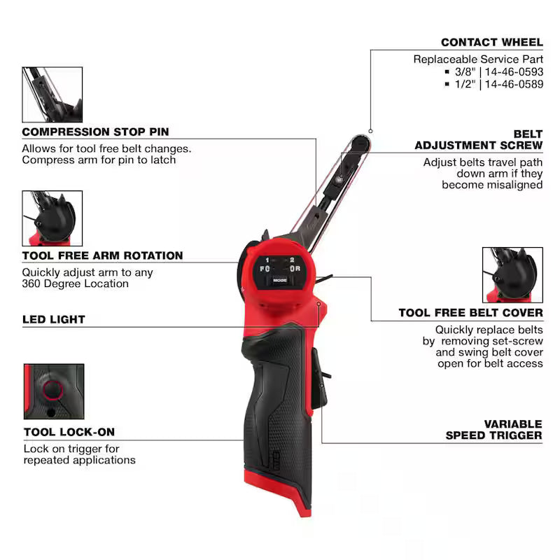 12V Lithium-Ion Brushless Cordless Bandfile Z473460