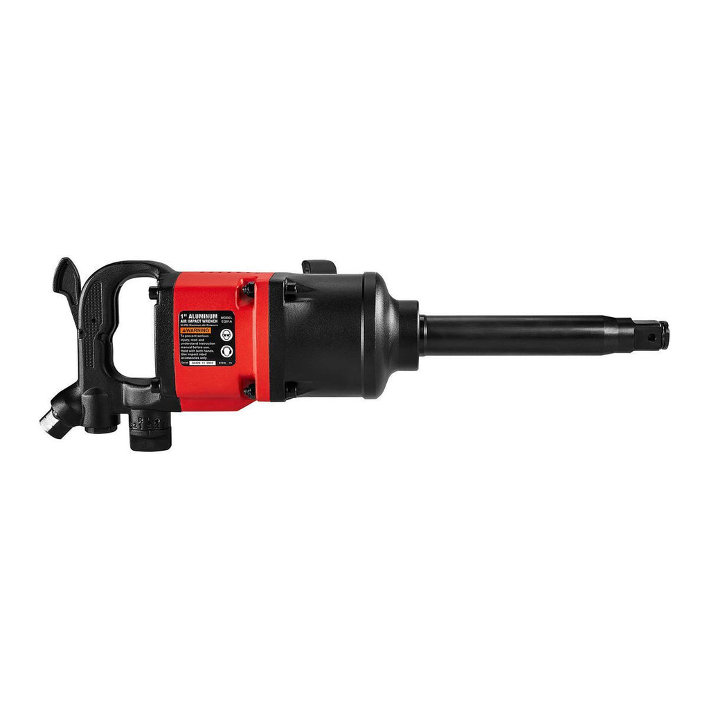 1 in. D-Handle Aluminum Air Impact Wrench, 8 in. Extended Anvil, 2500 ft. lbs., Red V72767