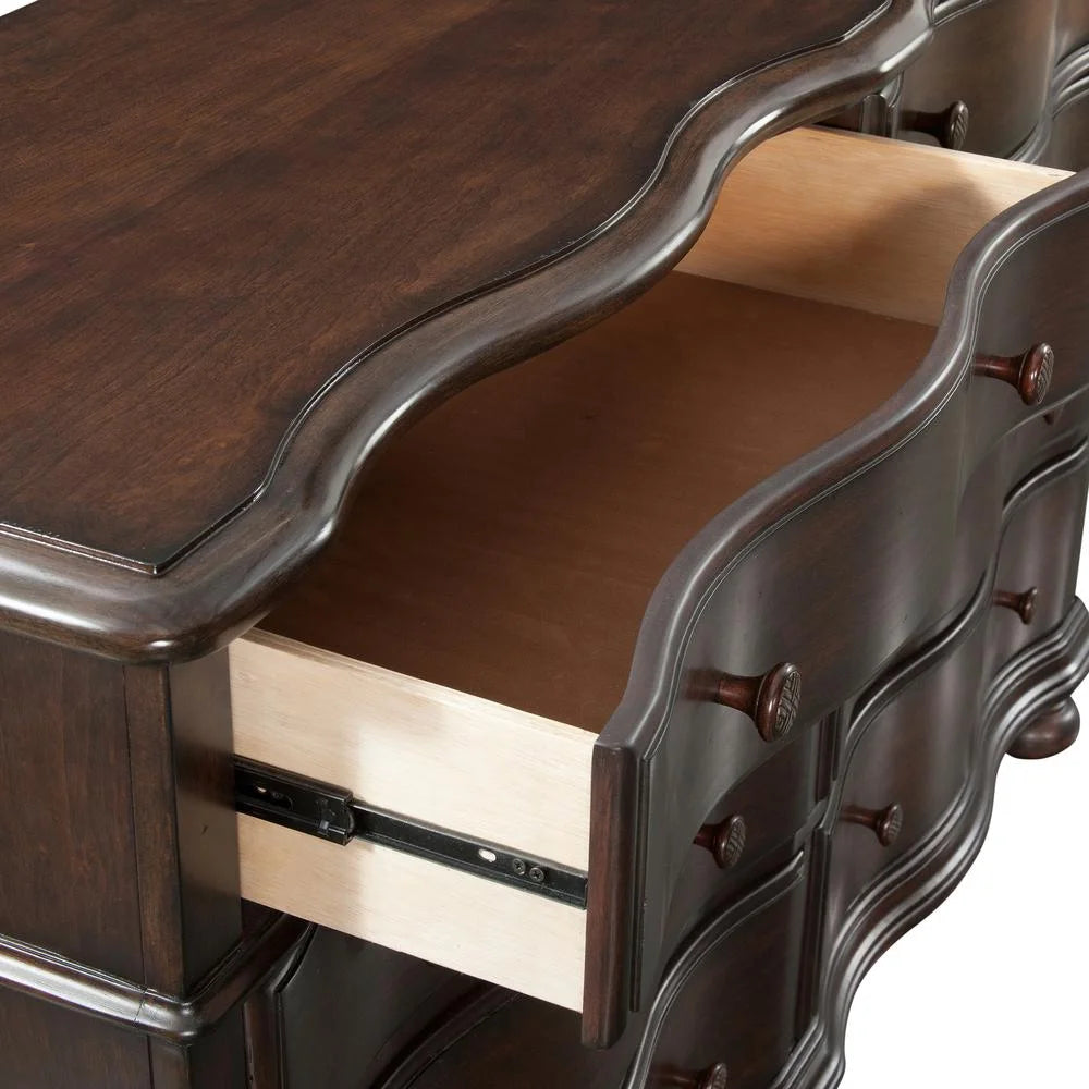 8 Drawer Wood Chest Tobacco Brown R8096