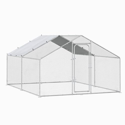 Metal Chicken Coop with Waterproof Cover G2201