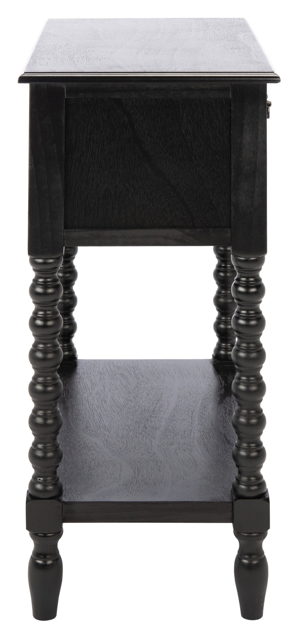 Black 3-Drawer Wood Console Table K7161