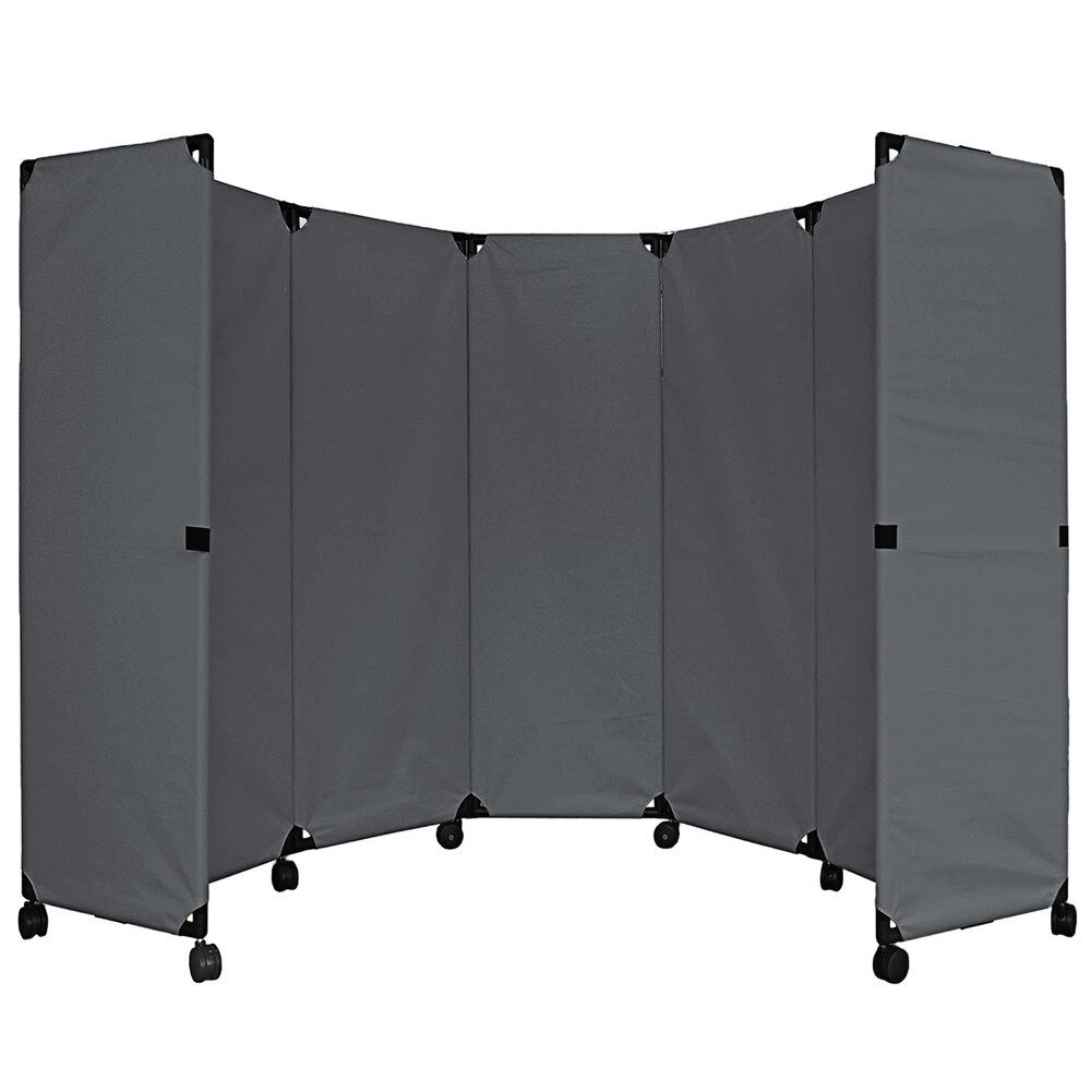 Pewter Gray Folding Portable Partition J5736
