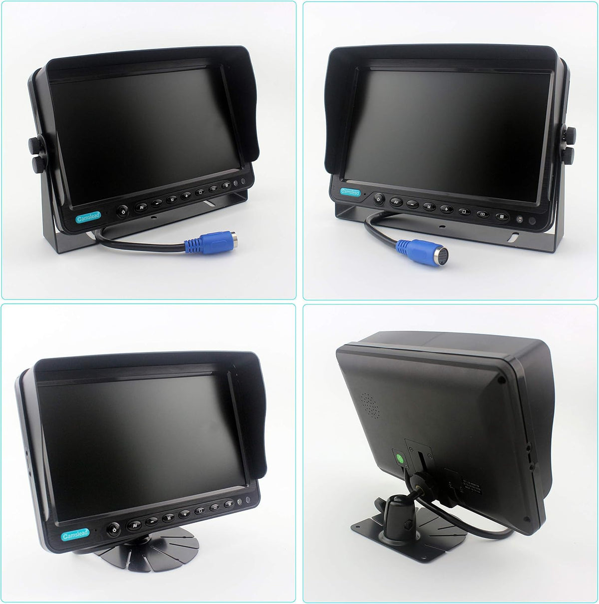 9 inch Monitor Built-in DVR Backup Camera System with Quad Split Screen P91894