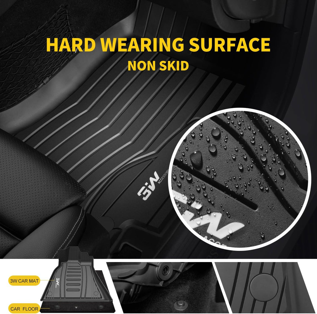 Black All Weather Heavy Duty Trunk Mat for Benz GLC Z273