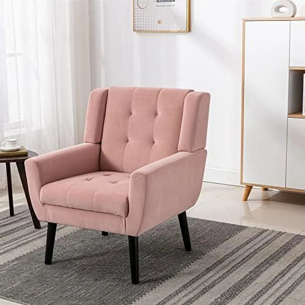 Lavender Velvet Accent Chair with Arms G5870