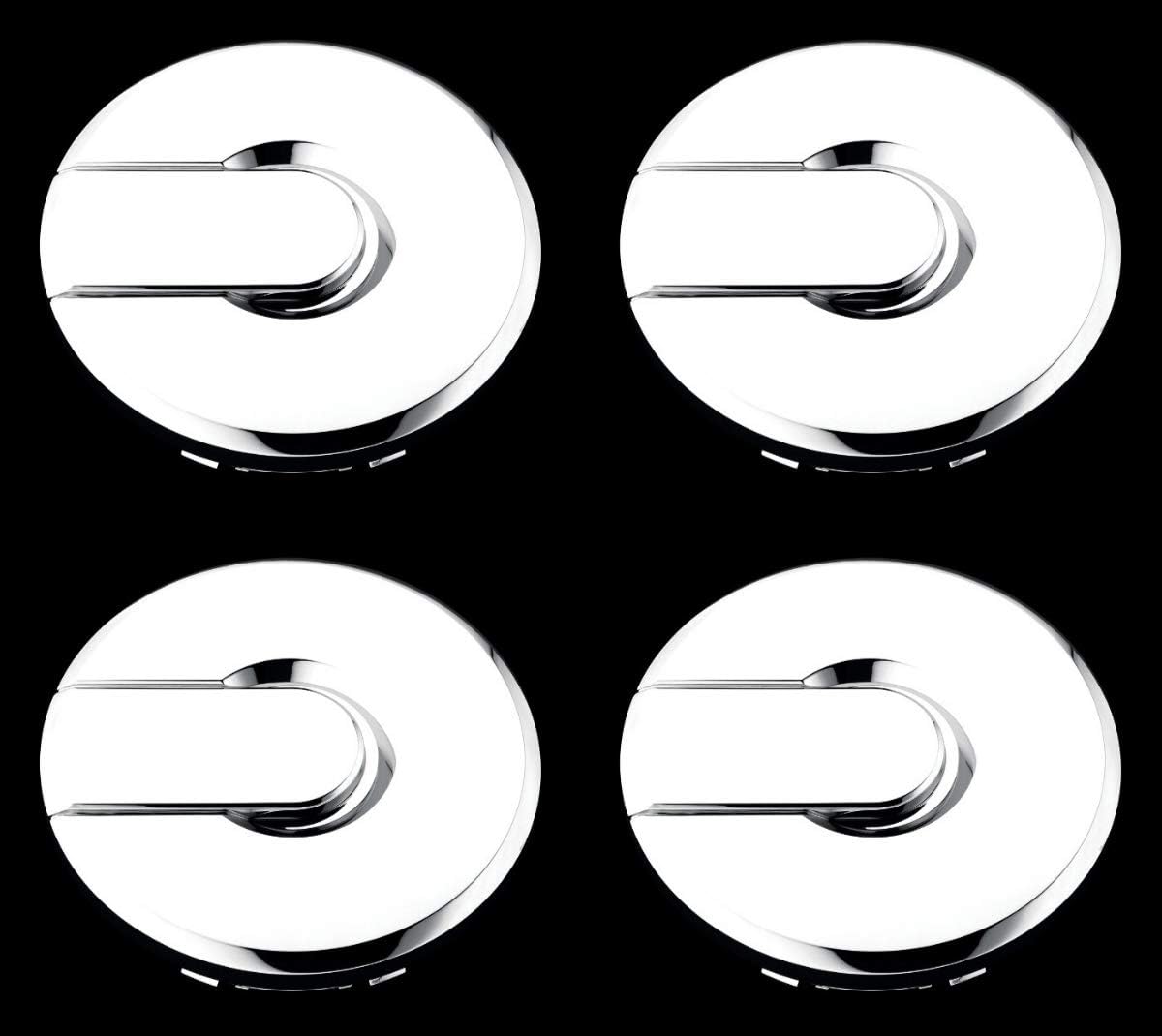 Set of 4 Chrome Wheel Hub Center Caps for Hummer H2 S35959