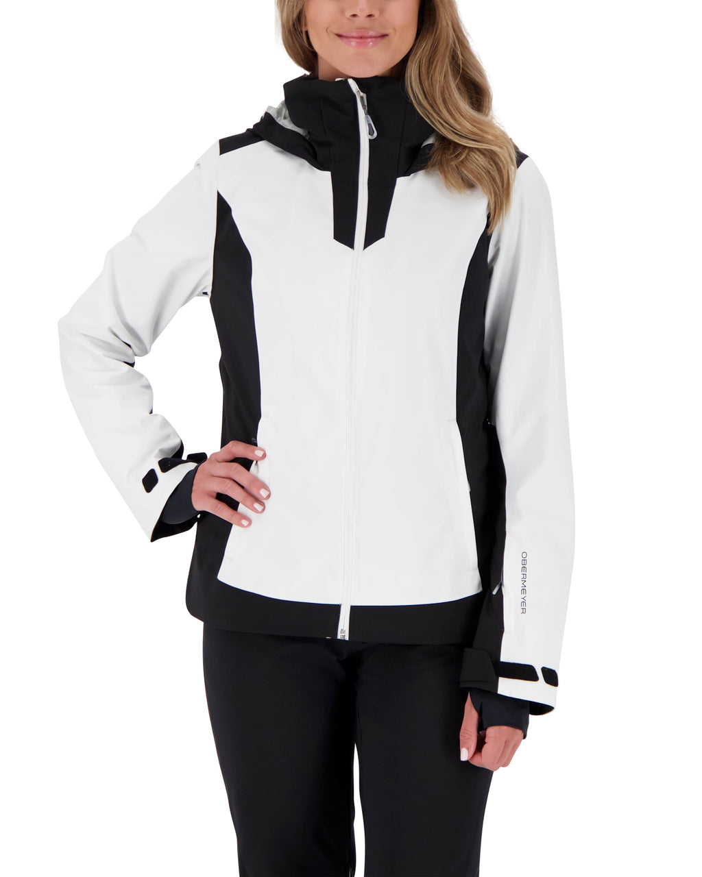 White Shell Ski Jacket B895