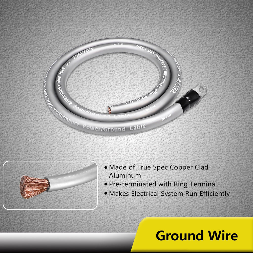 1/0 Gauge Amp Wiring Kit H97113