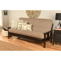 Full-Size Futon Cover Linen Stone Black Y893