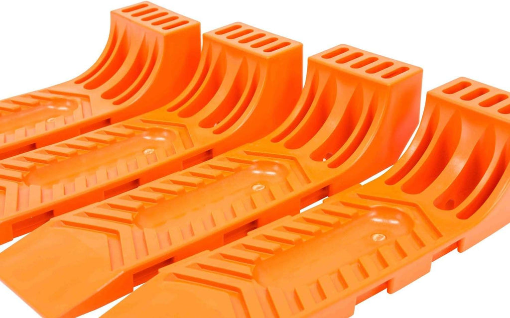 Interlocking Tire Skates Safety Orange (4pc Set) L826