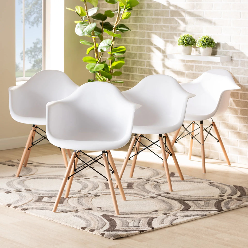 White Dining Chair Set of 4 P79641