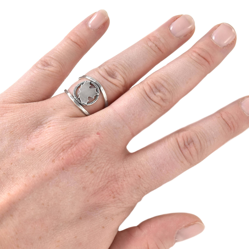Sugar Maple Leaf Ring 8.5 P4409
