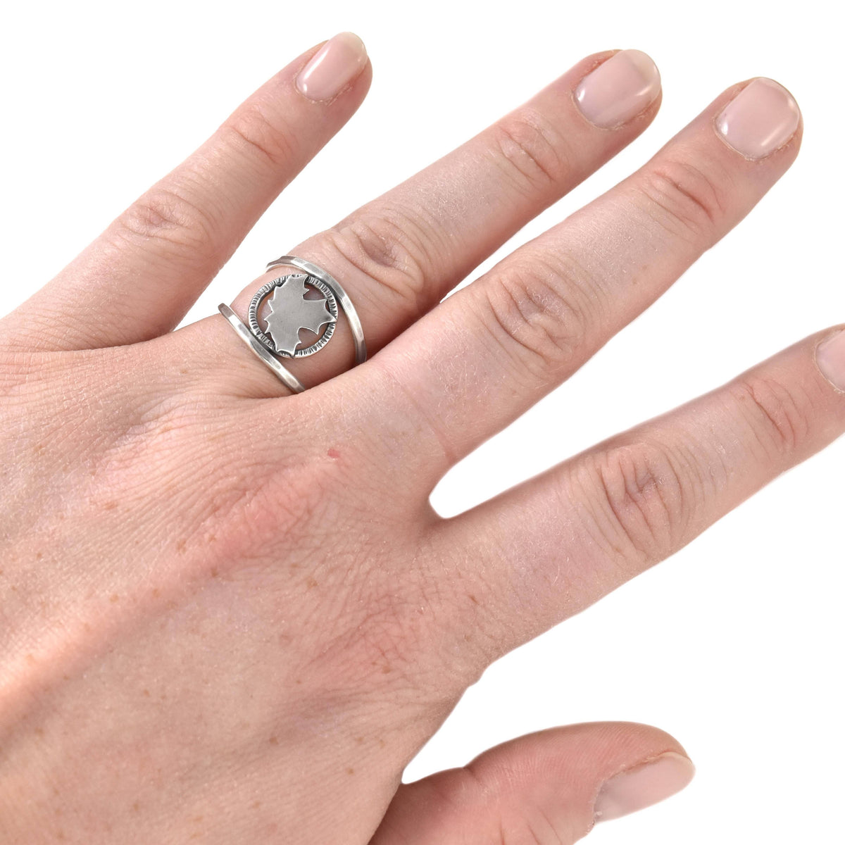 Sugar Maple Leaf Ring 8.5 P4409